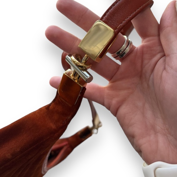 Morris Moskowitz Suede and Leather Hobo Bag Womans - Picture 5 of 6